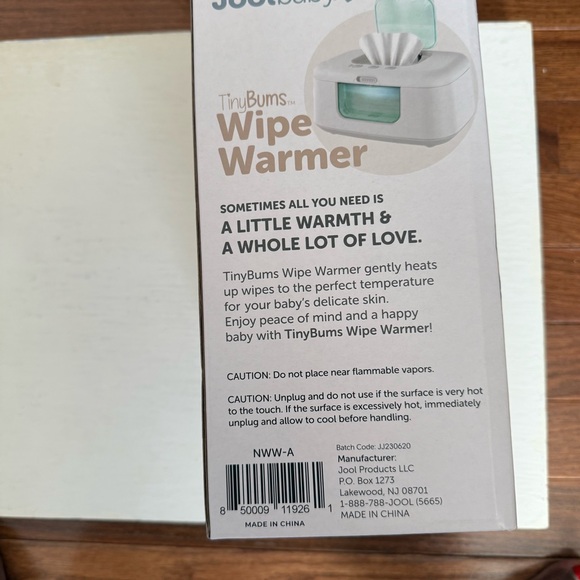 Joolbaby tinyBums wipe warmer soft led nightlight fits standard wipes new in box - Picture 1 of 4